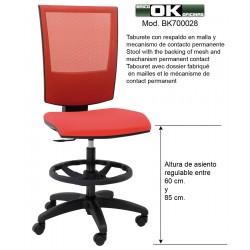 High permanent contact stool.