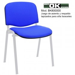 Asiento y respaldo tapizados para silla Isosceles