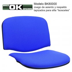 Asiento y respaldo tapizados para silla Isosceles