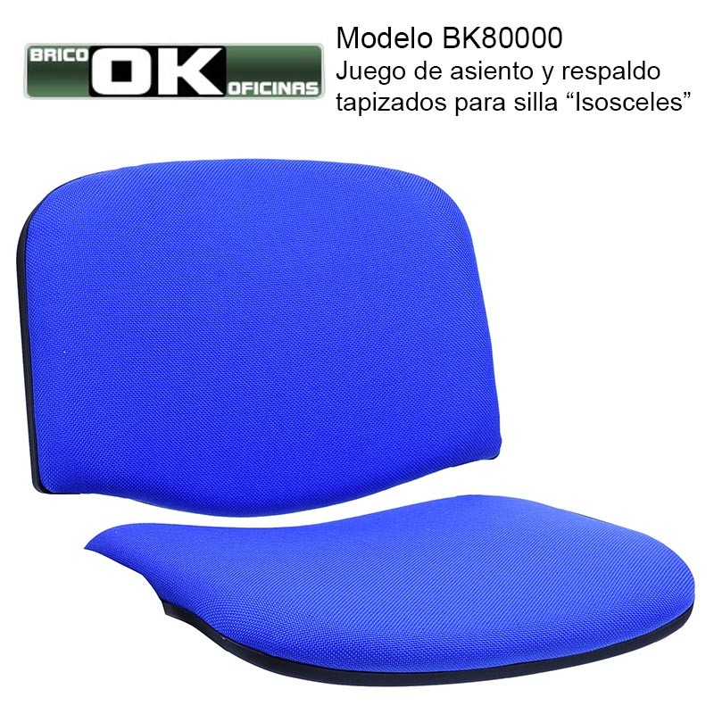 Asiento y respaldo tapizado para silla Isosceles