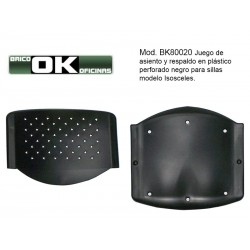 Asiento y respaldo en plastico para silla Isosceles.