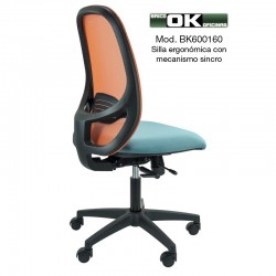 Office chair, Andy model, with synchronized mechanism.