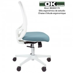 Office chair, Andy model, white with synchronized mechanism.