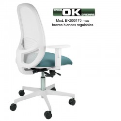 Office chair, Andy model, white with synchronized mechanism.