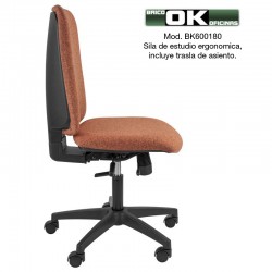 Chaise de bureau, modèle Eve, avec mécanisme synchronisé.