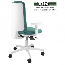 White study chair, with synchro