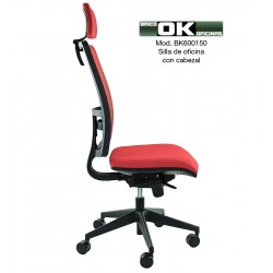 Office chair with headrest