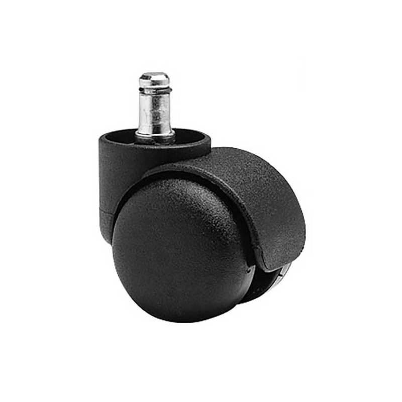 Hard castors for office chair. Pack 5 un