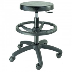 Polyurethane stool with footring