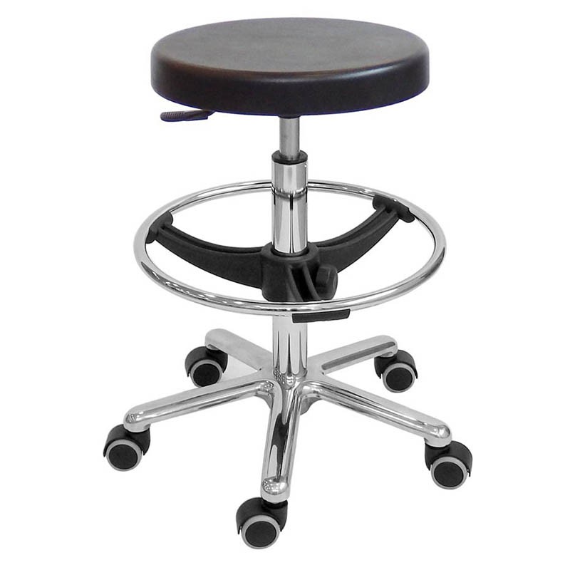 Polyurethane stool with ring