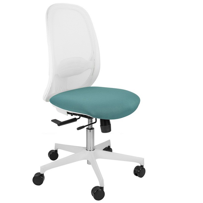 Office chair, Andy model, white with synchronized mechanism.