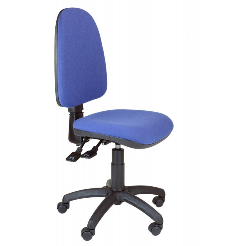 Study chair with backrest regulation.