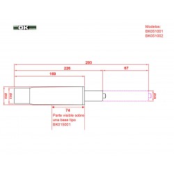 SGS-Vérin à gaz pour chaise de bureau - Pièces de rechange de 15,2 cm -  Vérin à gaz avec diamètre standard utilisé dans la plupart des chaises -  Piston pneumatique hydraulique pour