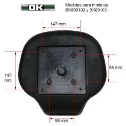 Asiento de poliuretano para taburetes.