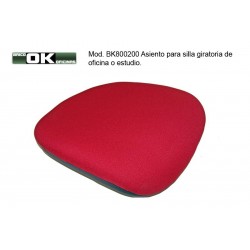 Asiento tapizado para silla de oficina.