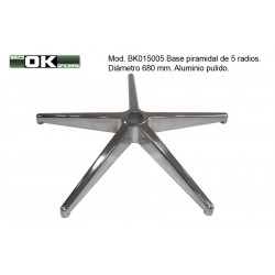 Aluminum base for armchairs.