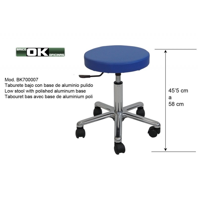 Stool. 45'5 to 58 cm
