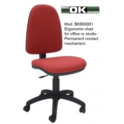 Economical office chair with backrest regulation.