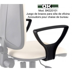 Juego de apoyabrazos para silla de estudio.