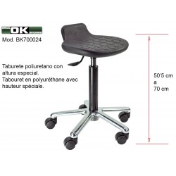 Tabouret en polyuréthane.