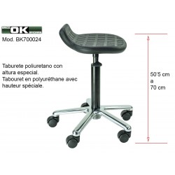 Tabouret en polyuréthane.