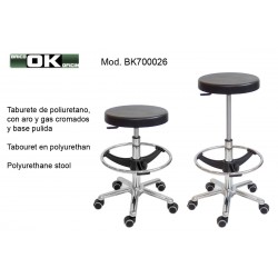 Polyurethane stool with ring