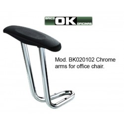 Set of fixed arms for office chair.
