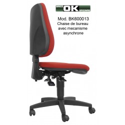 Office chair with asynchronous regulation.