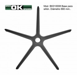 Plastic base for swivel chairs and armchairs.