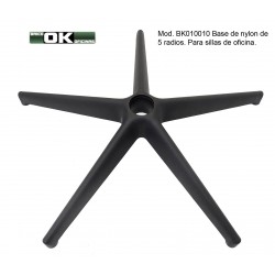 Base de nylon para sillones de oficina.